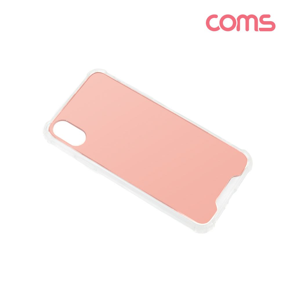 Coms 스마트폰 케이스(거울/미러) iOS Phone X, 로즈골드