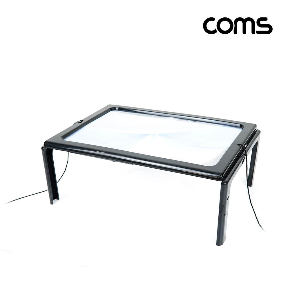 Coms 핸즈프리 목걸이형 테이블 확대경 돋보기, 화면 확대