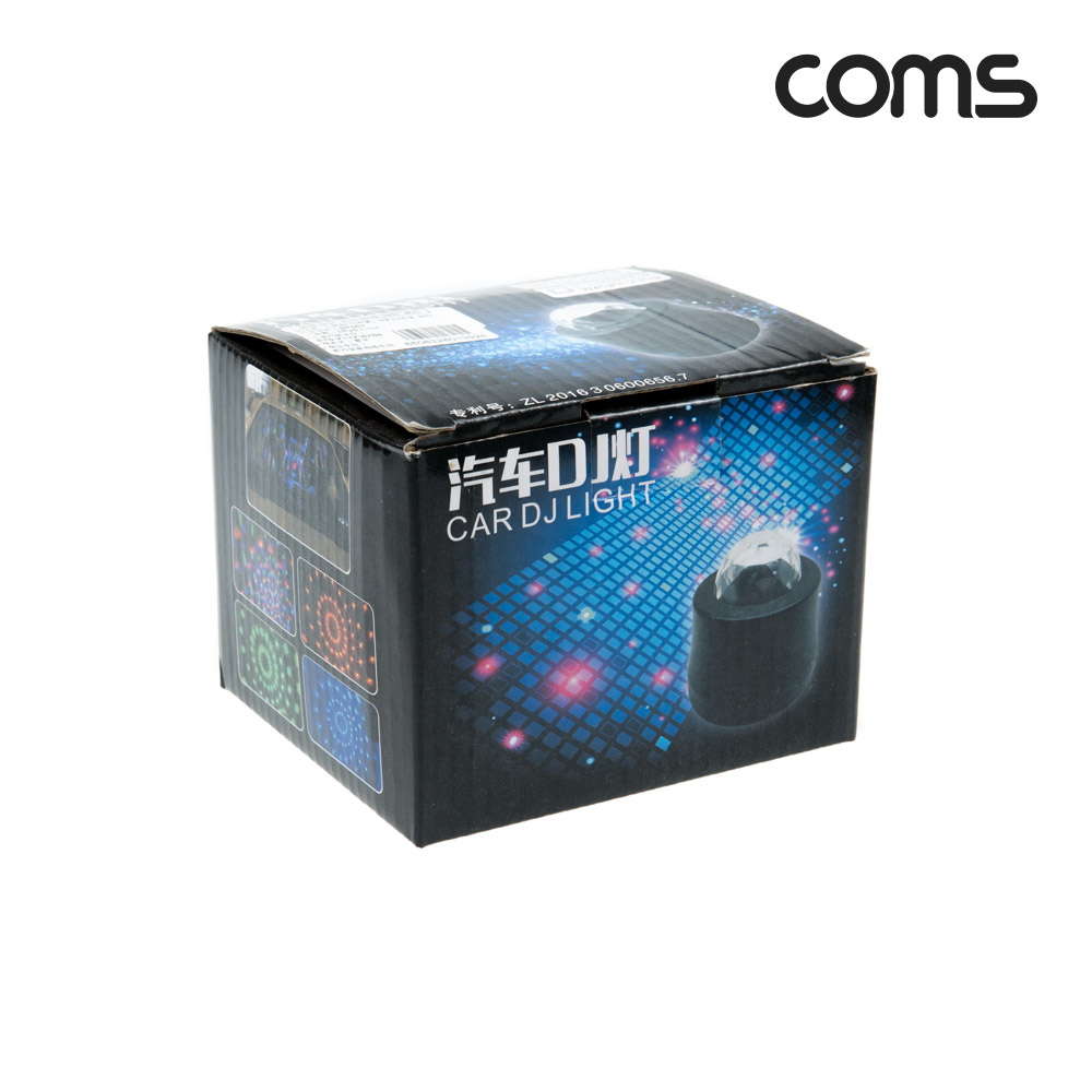 Coms LED 미러볼, 조명, 사운드/진동 감지, 흡착식, USB 전원, 차량 거치, 창문 거치, 파티용, 노래방