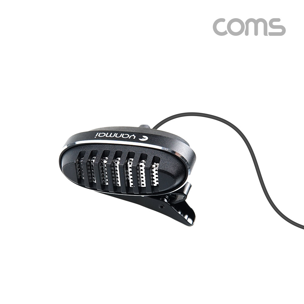 Coms 클립형 소형 마이크, 고정형, AUX 3극(4극 변환젠더 포함)