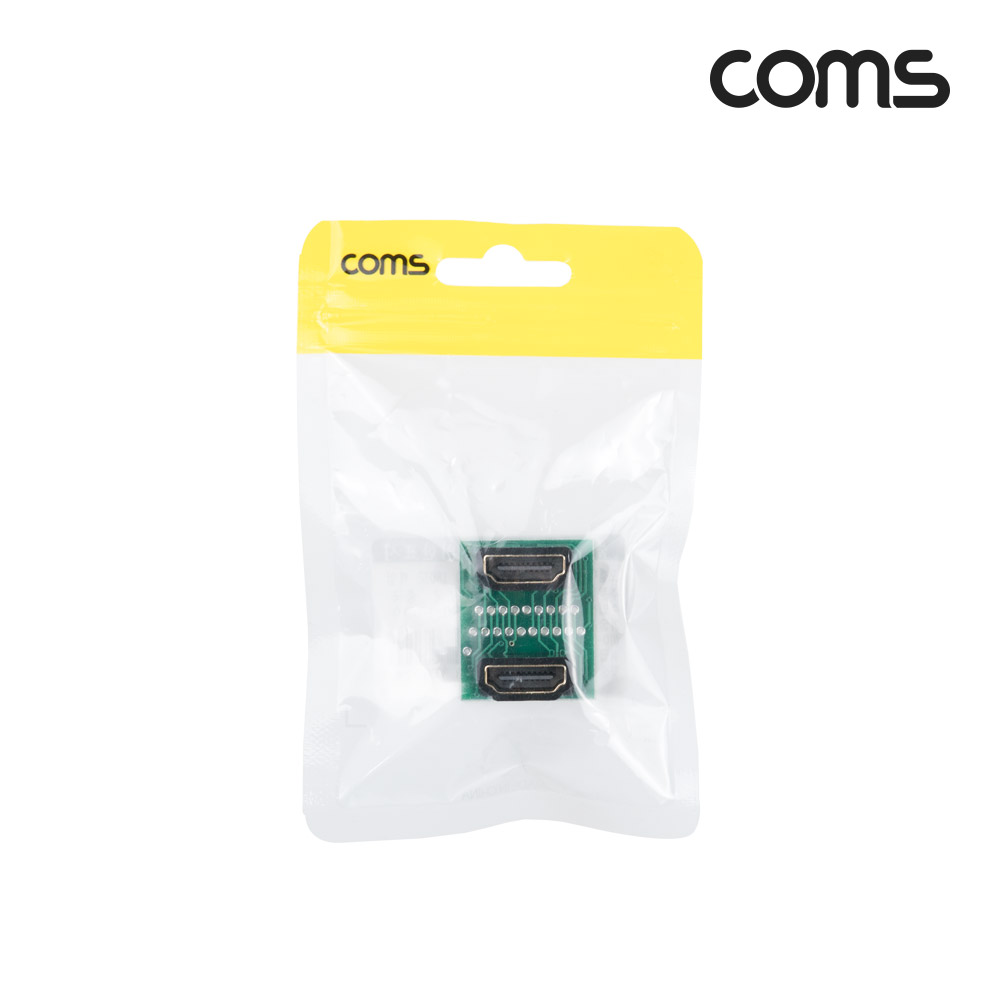 Coms HDMI 연장 젠더(연결 F/F), 180도 꺾임(꺽임), HDMI (A) F/F 젠더
