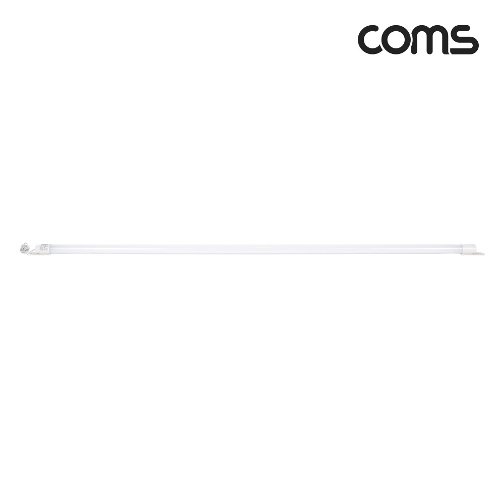 Coms LED 형광등 등기구 18W, 5000K, 주백색(아이보리색), 120cm, 가정용 AC 220V 직결용, 사진촬영/간판/조명용, 직부등, 간접조명, 천장/벽면 설치, 실내/다용도 가정,사무용