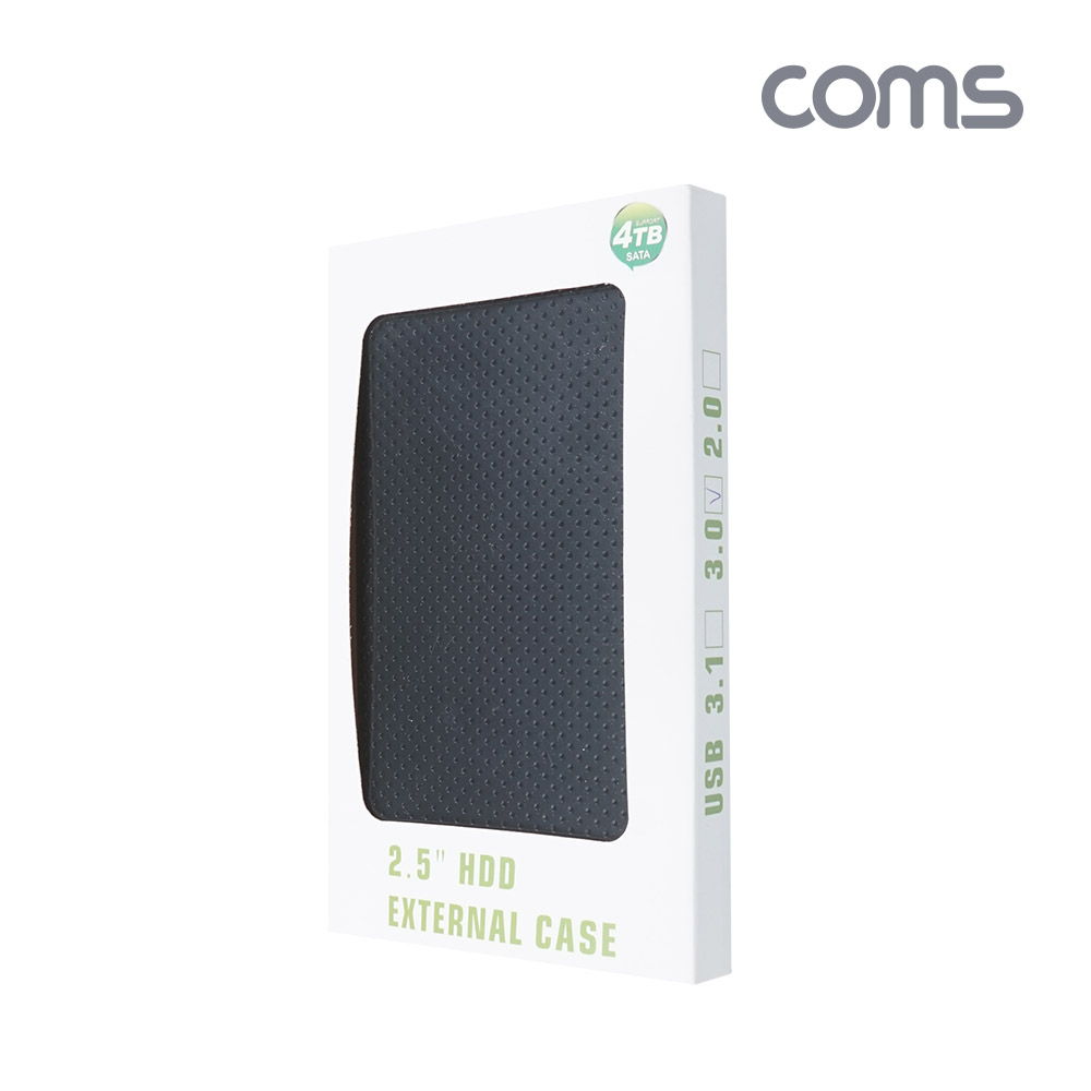 Coms USB 외장하드 케이스(2.5형) / HDD / SSD / SATA / USB 3.0 / 알루미늄+플라스틱 케이스