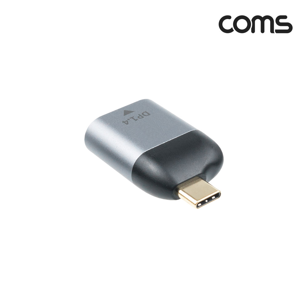 Coms USB 3.1(Type C) to 디스플레이포트 컨버터, 변환젠더, C타입 to DP, 4K@60Hz UHD, DisplayPort
