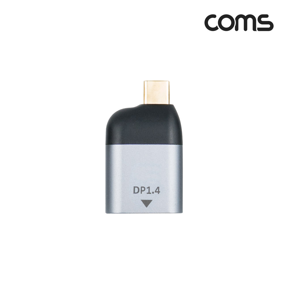 Coms USB 3.1(Type C) to 디스플레이포트 컨버터, 변환젠더, C타입 to DP, 4K@60Hz UHD, DisplayPort