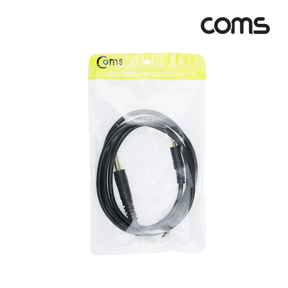 Coms 모노 케이블 6.5(6.3) to 3.5, Male, M/M, 1.5M, Mono, 2극