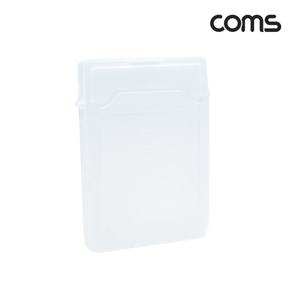 Coms 외장하드 케이스 (2.5형) White, 상/하 오픈, 하드 케이스, 보관, HDD, SSD
