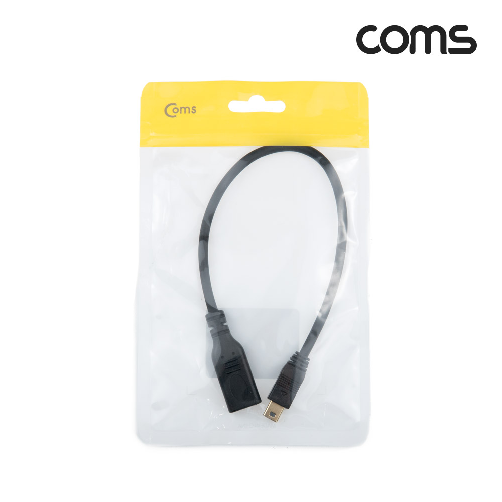 Coms USB 3.1 (Type C) 젠더(C F/Mini 5P M) 20cm, 케이블