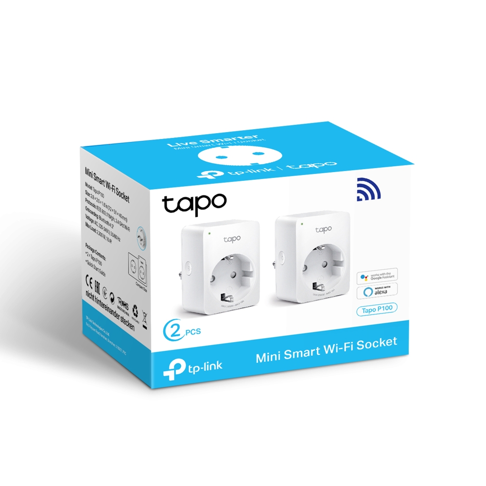 티피링크 미니 스마트 Wi-Fi 플러그 Tapo P100 2팩