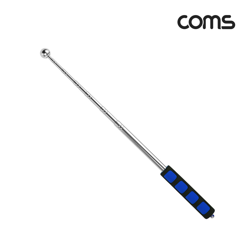 Coms 휴대용 국기 게양봉, 계양, 손목 스트랩, 160cm, 지휘봉 지시봉 깃대 깃발, BLUE