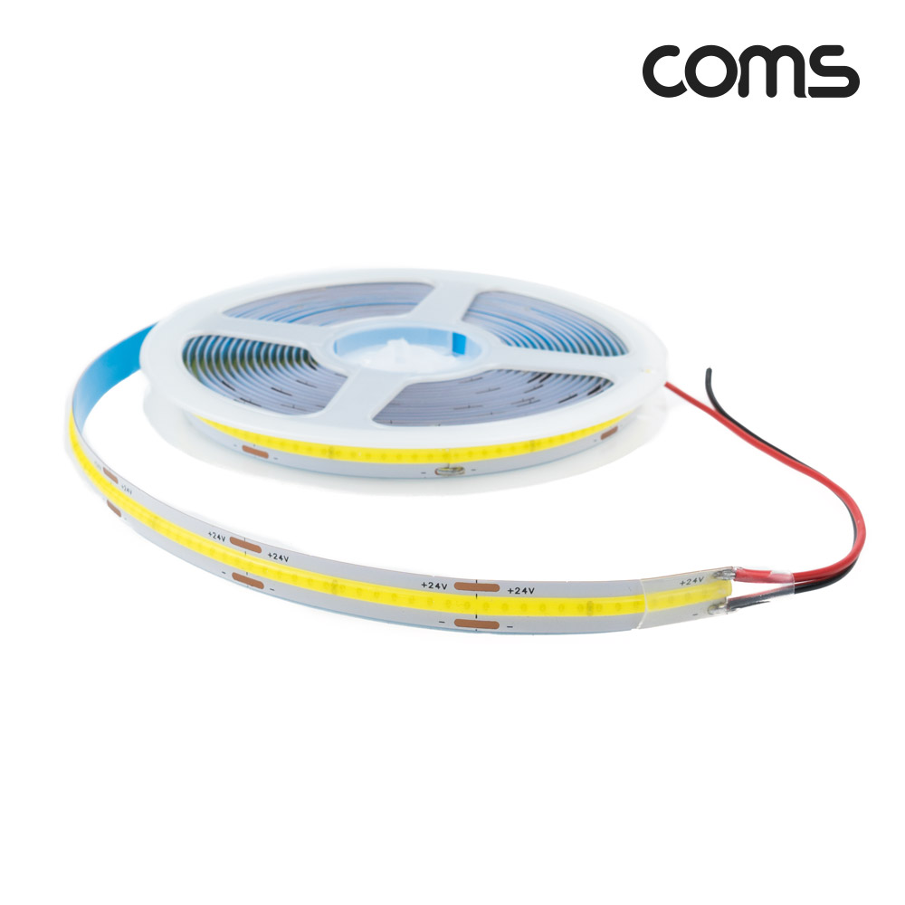 Coms LED 슬림형(줄/띠형), DC 24V, DC전원, 초고휘도 슬림형 LED바/5M, White, DIY 램프, LED 다용도 리폼 기판 교체