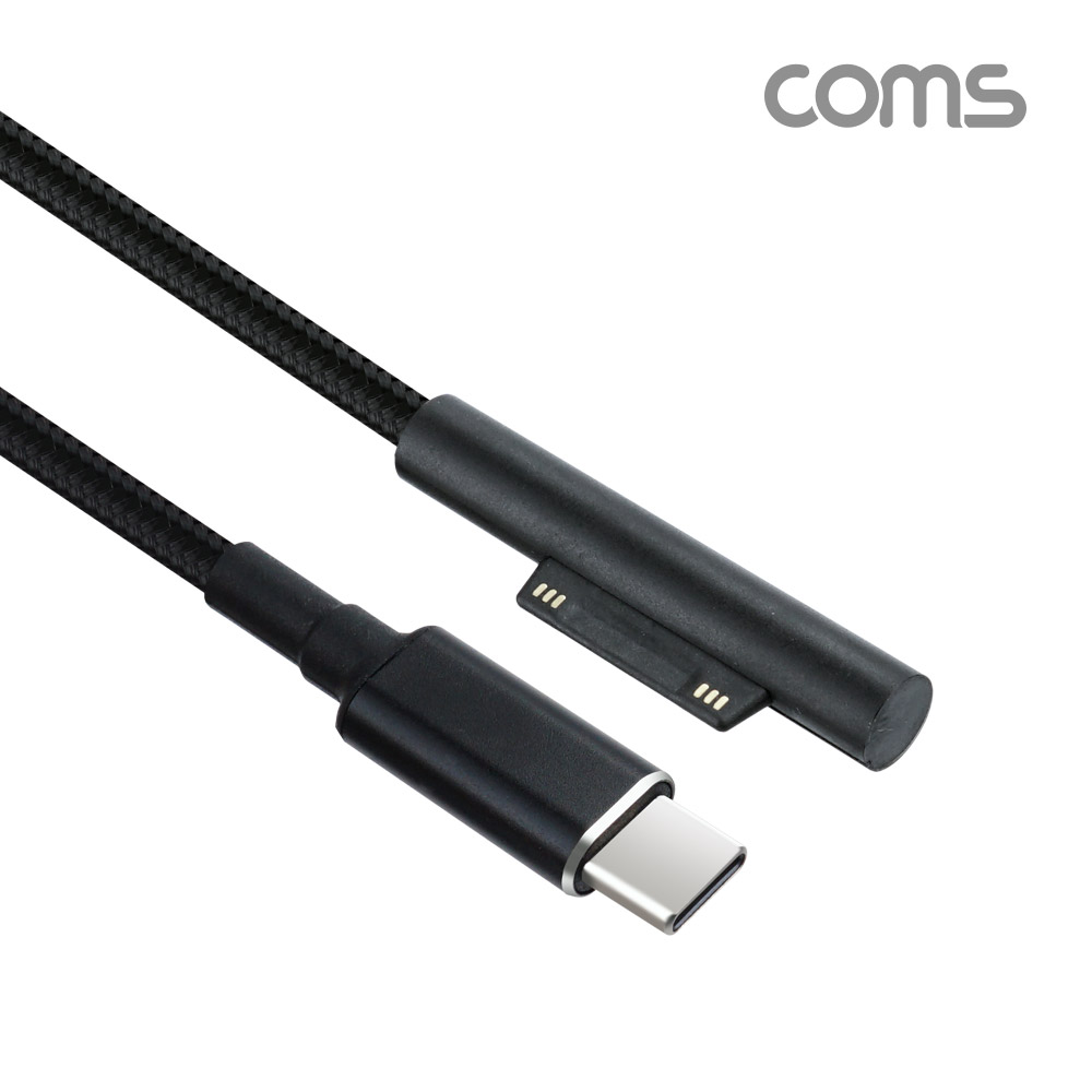 Coms 서피스 전용 충전 케이블, 100W USB 3.1 (Type C) 변환, microsft surface 충전, 마그네틱 자석, 1.8M