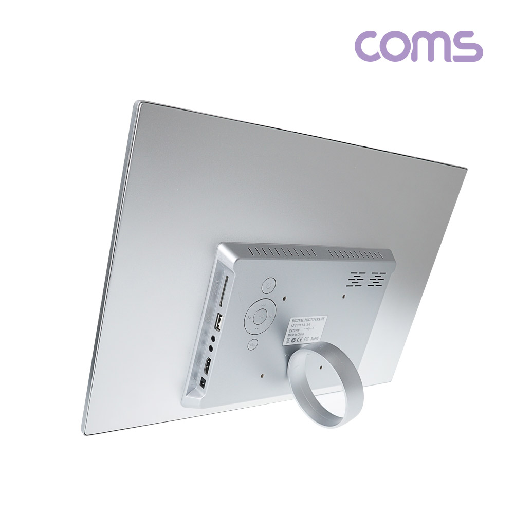 Coms 17형 스마트 디지털 액자(HD급 해상도, 동영상, 시계, 달력), HDMI 입력지원, 전자액자