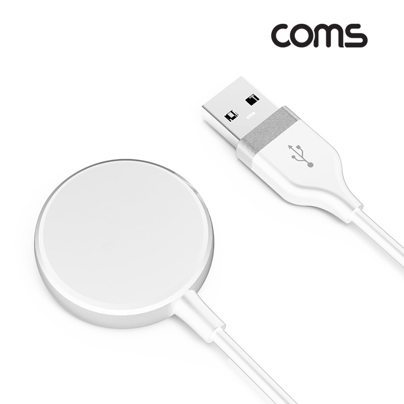 Coms G POWER 애플 워치 무선충전기 White