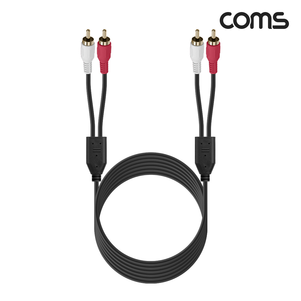 Coms RCA 2선 케이블 3m, 2RCA M to M