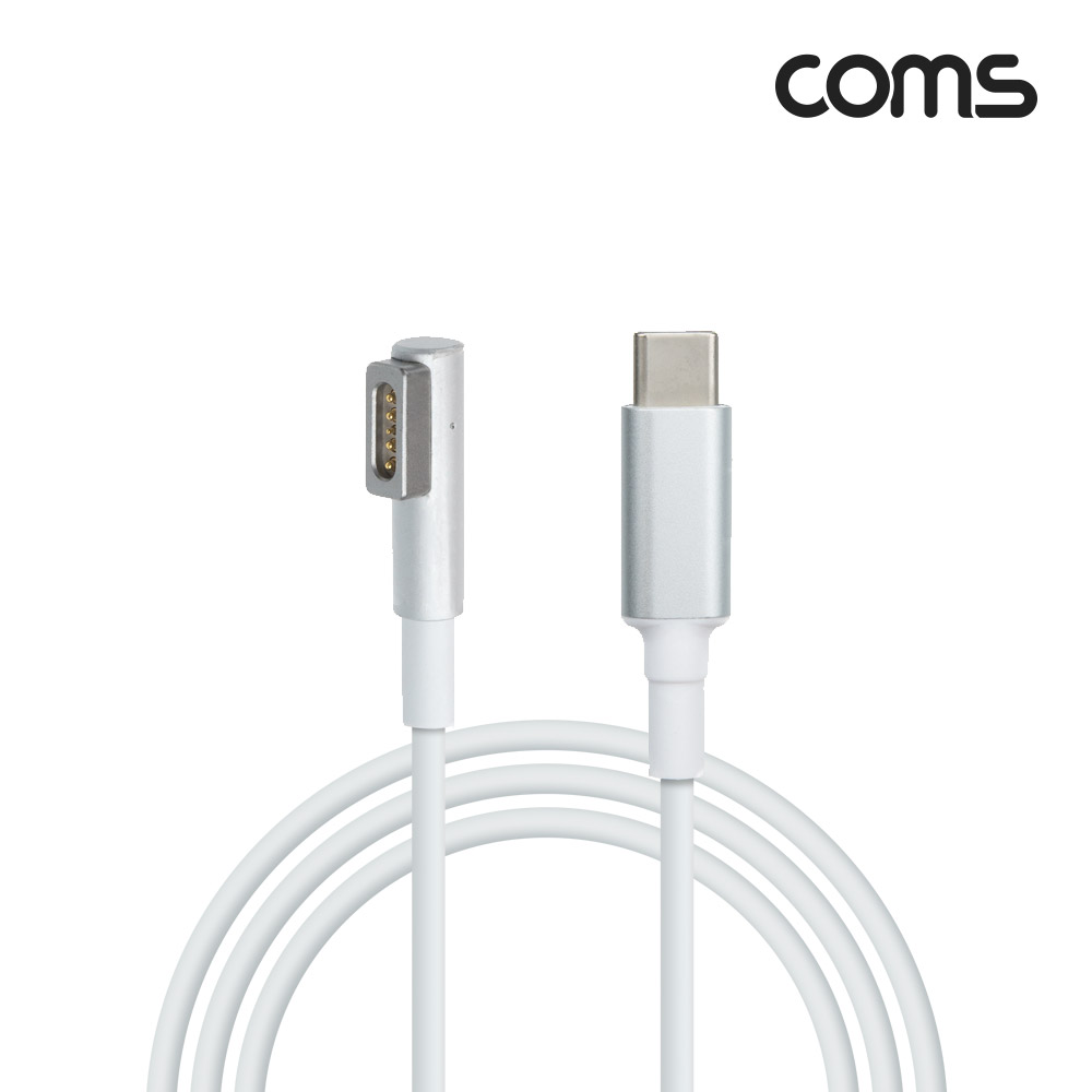 Coms USB 3.1 (Type C) M to 구형 노트북 마그네틱 충전 전원 케이블 1.8m, F형, 100W, PD 변환