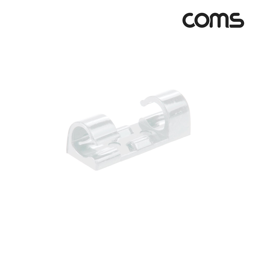 Coms 케이블 정리기 20개입, 전선 케이블 오거나이저, 소형, White
