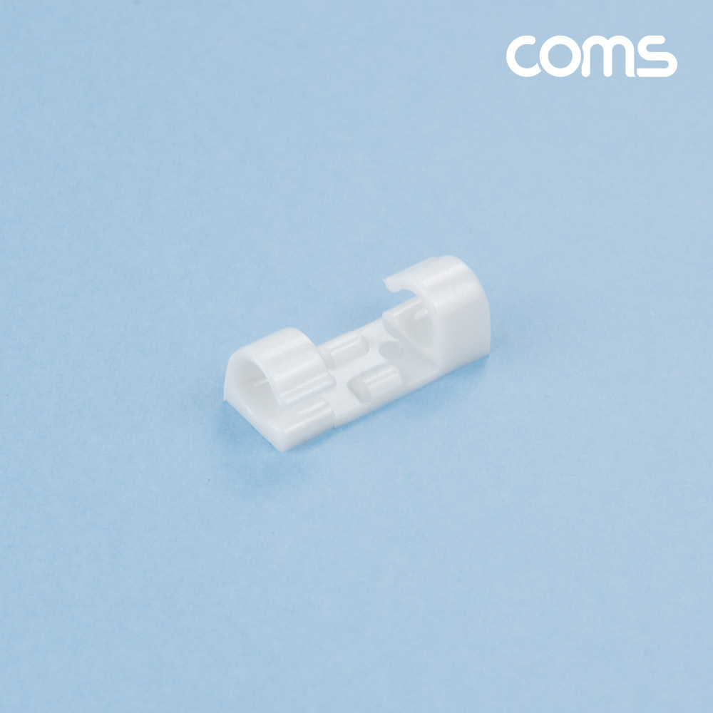 Coms 케이블 정리기 20개입, 전선 케이블 오거나이저, 소형, White