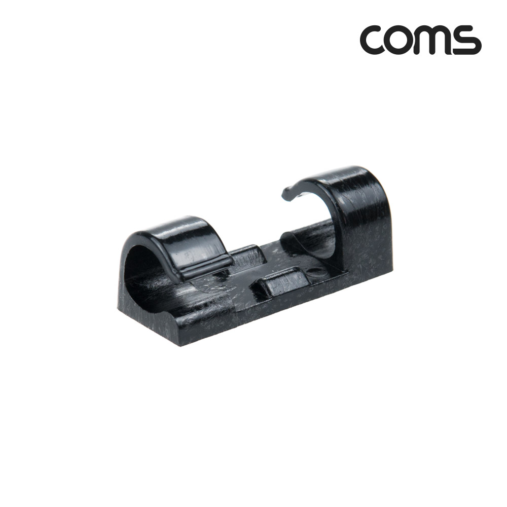 Coms 케이블 정리기 16개입, 전선 케이블 오거나이저, 대형, Black