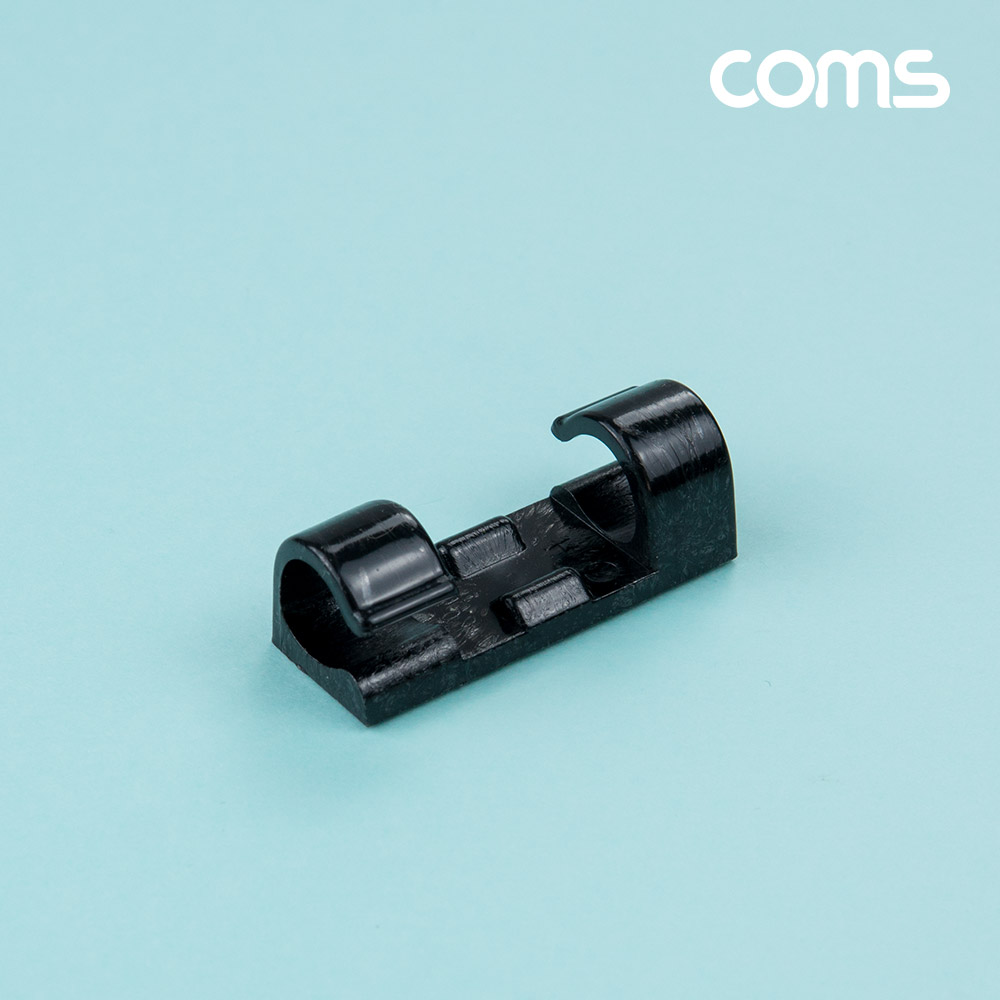 Coms 케이블 정리기 16개입, 전선 케이블 오거나이저, 대형, Black