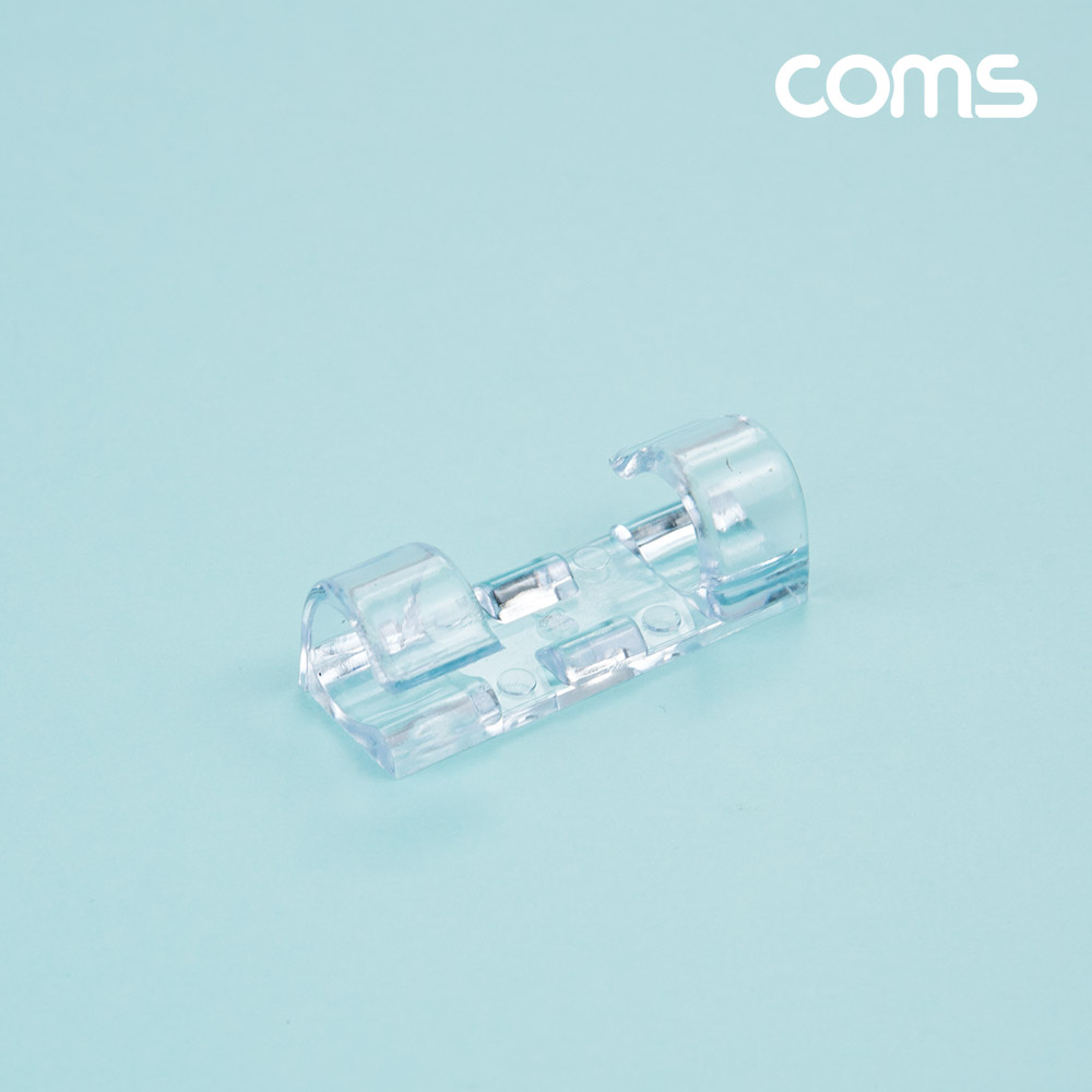 Coms 케이블 정리기 16개입, 전선 케이블 오거나이저, 대형, Clear, 투명