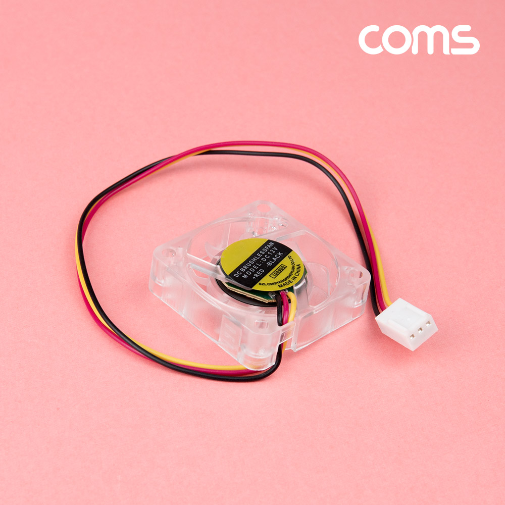 Coms 쿨러 40mm, 3핀(3Pin) 전원, DC 12V, 케이스용 CASE, 쿨러팬