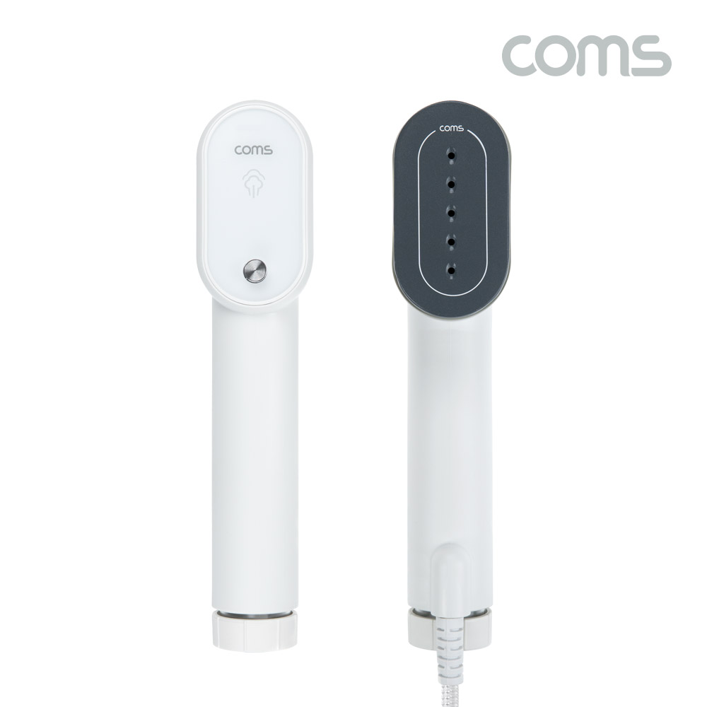 Coms 핸디형 스팀다리미, 옷 주름, 냄새제거, 살균, 인젝터, 빠른 예열, 의류 다림질, 인형 카페트 커튼 소파 가능