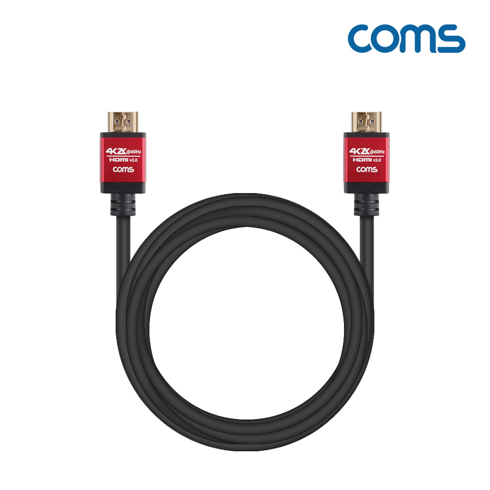 Coms [딜러용] HDMI 케이블(V2.0/고급형/Red Metal) 4K2K@60Hz 10M