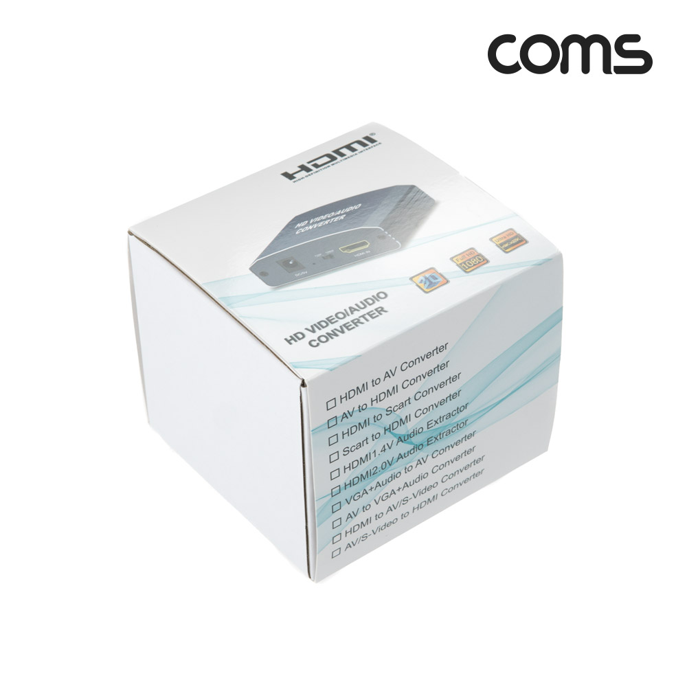 Coms HDMI 1.4 오디오 컨버터, HDMI to HDMI SPDIF Coaxial Audio, 4K2K@30Hz, Toslink, 스테레오 3.5mm