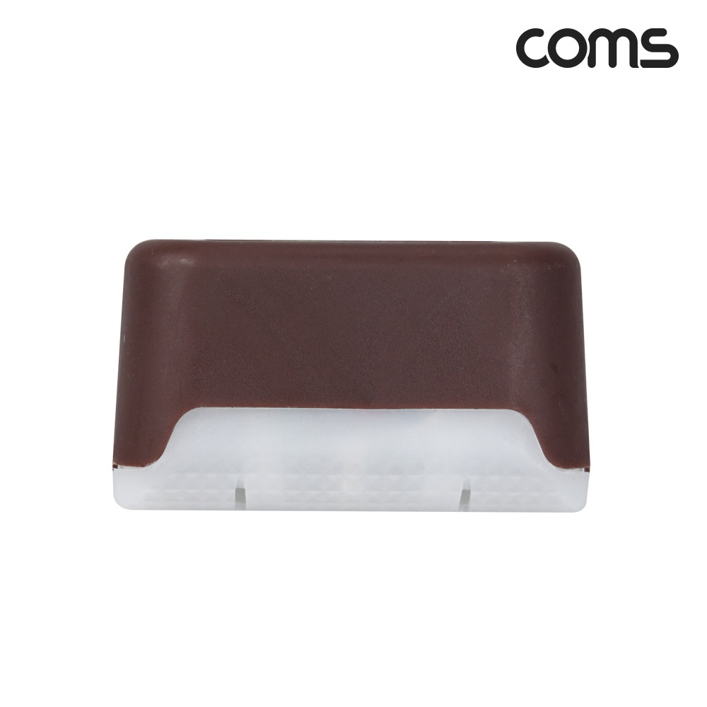 Coms 태양광 LED 램프(Warm), 브라운, 모서리 설치 라이트, 정원등, 나이트 야간 자동 감지, 랜턴
