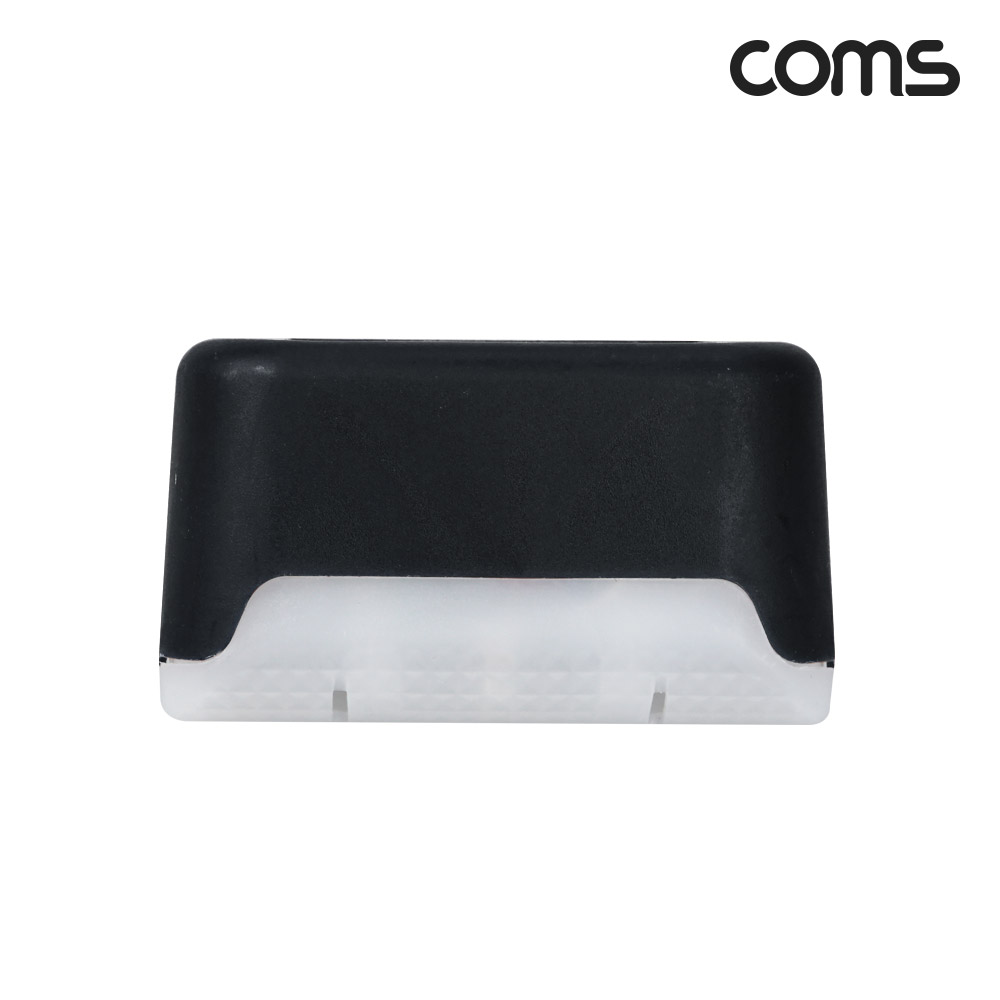 Coms 태양광 LED 램프(Color), 블랙, 모서리 설치 라이트, 정원등, 나이트 야간 자동 감지, 랜턴
