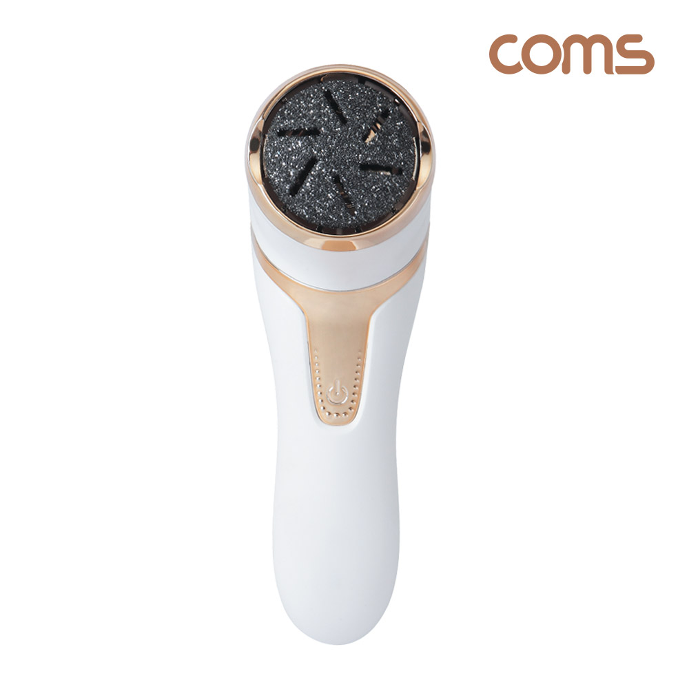 Coms 전동 발 각질 제거기, 휴대용, 무선, 진공흡입, 건조한 발 관리, 가정용