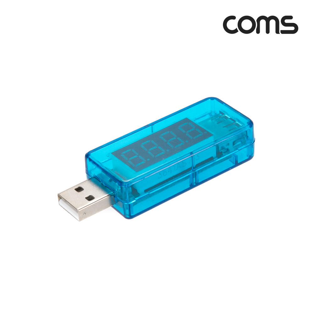 Coms USB 테스터기(전류/전압 측정) 소형 미니 휴대용