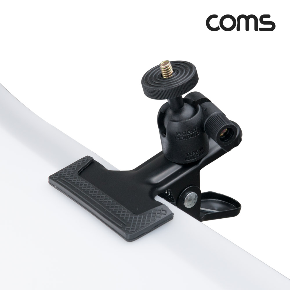 Coms 집게형 고정 홀더 가이드 카메라 홀 탁상 거치 촬영용