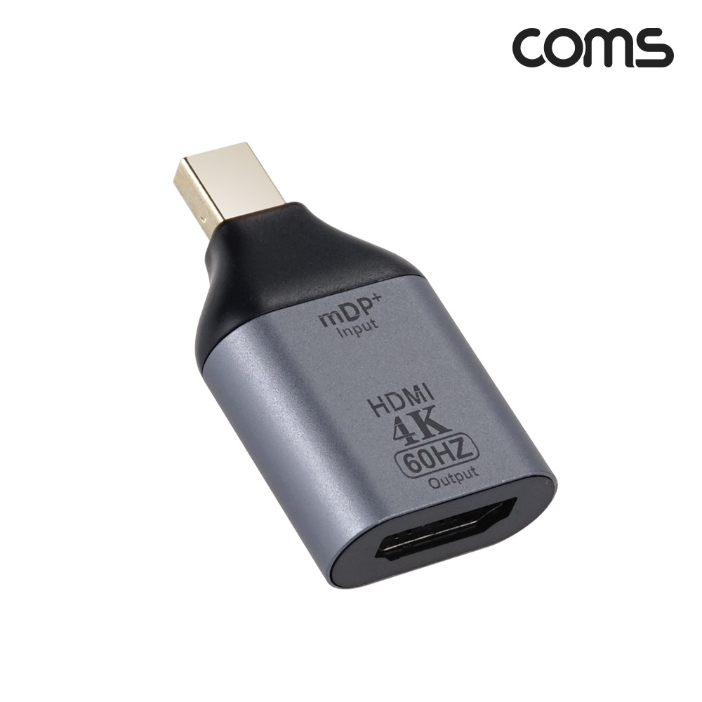 Coms 미니 디스플레이 포트 컨버터 MDP(M)/HDMI(F) 4K@60Hz Mini DisplayPort