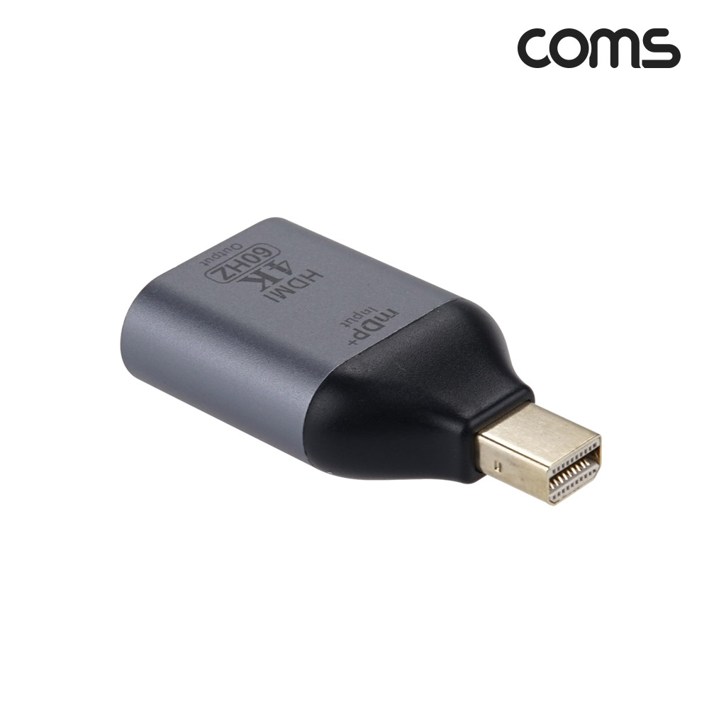 Coms 미니 디스플레이 포트 컨버터 MDP(M)/HDMI(F) 4K@60Hz Mini DisplayPort