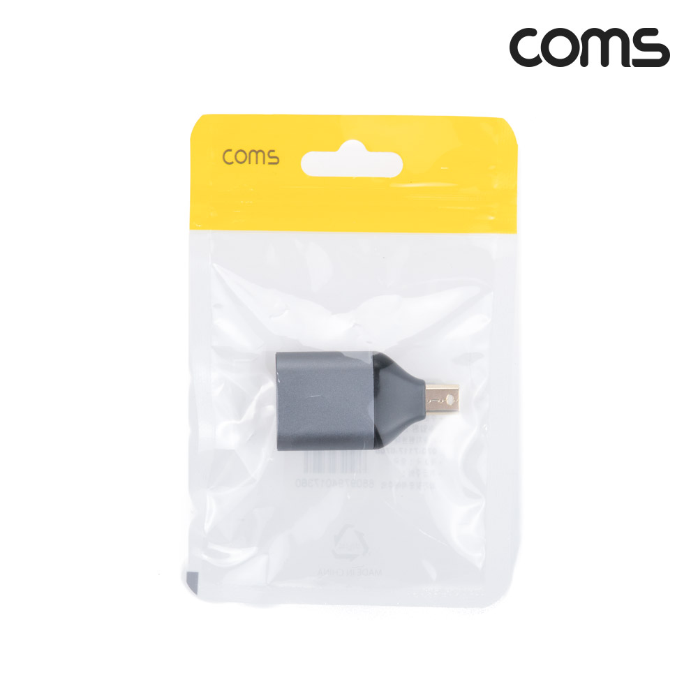 Coms 미니 디스플레이 포트 컨버터 MDP(M)/HDMI(F) 4K@60Hz Mini DisplayPort