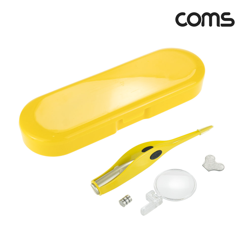 Coms LED 다용도 핀셋 쪽집게 돋보기 확대 램프 라이트