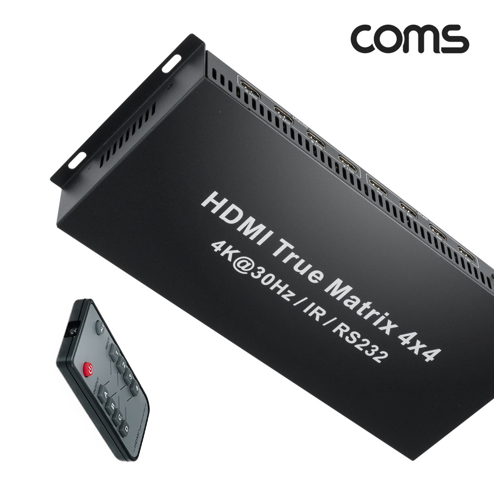 Coms HDMI 4x4 매트릭스 스위치 선택기 4k2k@30Hz 3D HDCP 지원