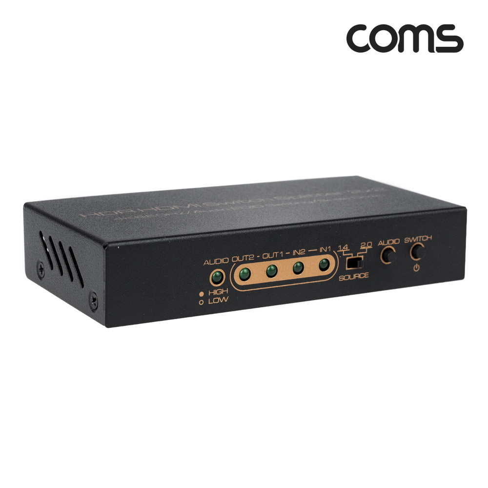 Coms HDMI 2.0 2x2 매트릭스 분배기 스플리터 4k2k@60Hz 3D HDR
