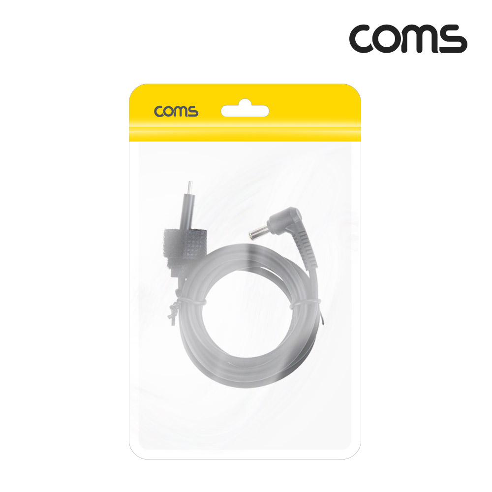 Coms USB 3.1(Type C) 노트북 전원 변환 케이블(PD to DC 5.0/3.0), 충전, 젠더, 1.5m, 꺾임형, 꺽임