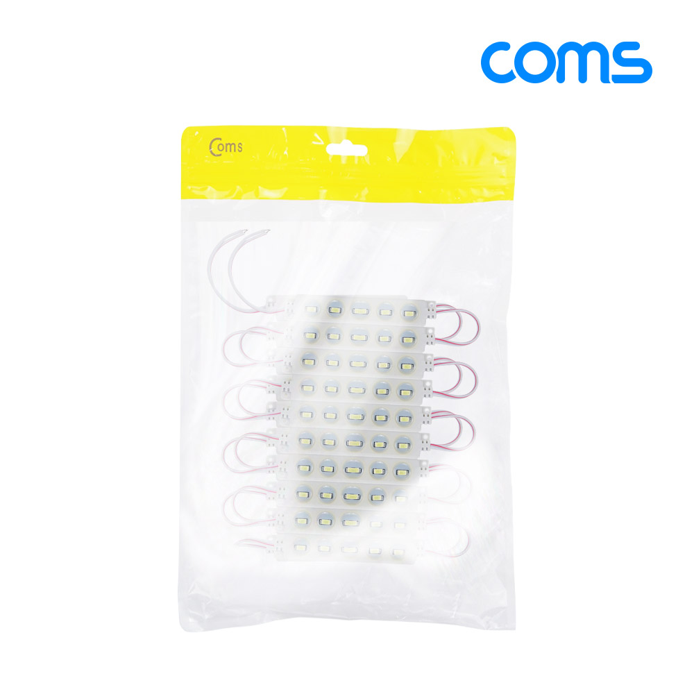 Coms 제작용 LED 모듈 세트 (슬림형) White / 20개입 / 작업용 / DC 전원 / DIY 램프, LED 다용도 리폼 기판 교체