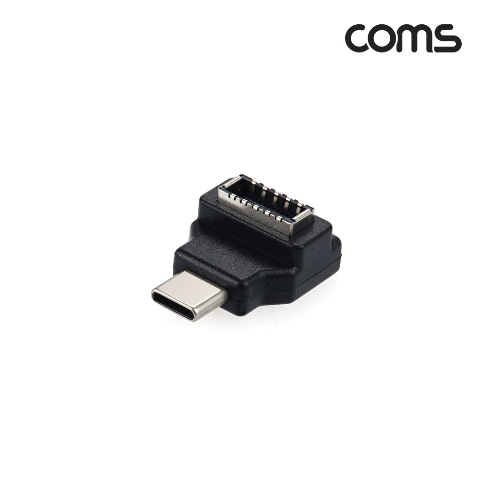 Coms Type E(F) to USB 3.1 Type C(M) 변환 꺾임젠더