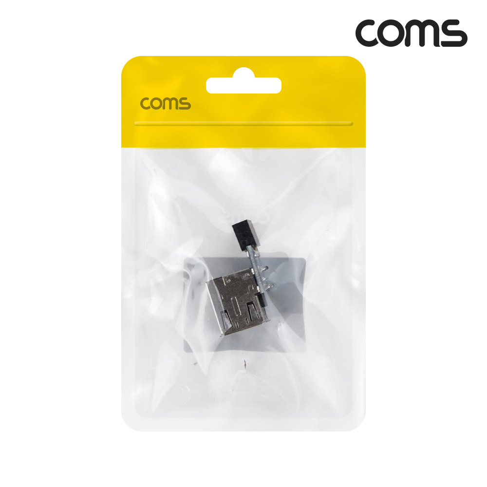 Coms USB 포트 9Pin to USB 2.0 A 2Port 메인보드 연결 상하꺾임 하향 9Pin F to USB AF