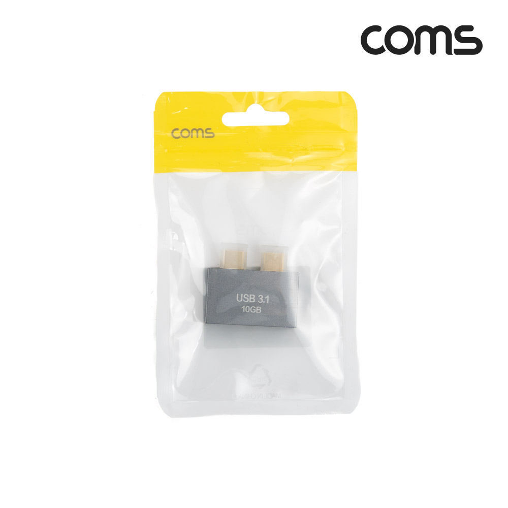 Coms PD 전원 변환 듀얼젠더 USB 3.1 Type C, USB 3.0