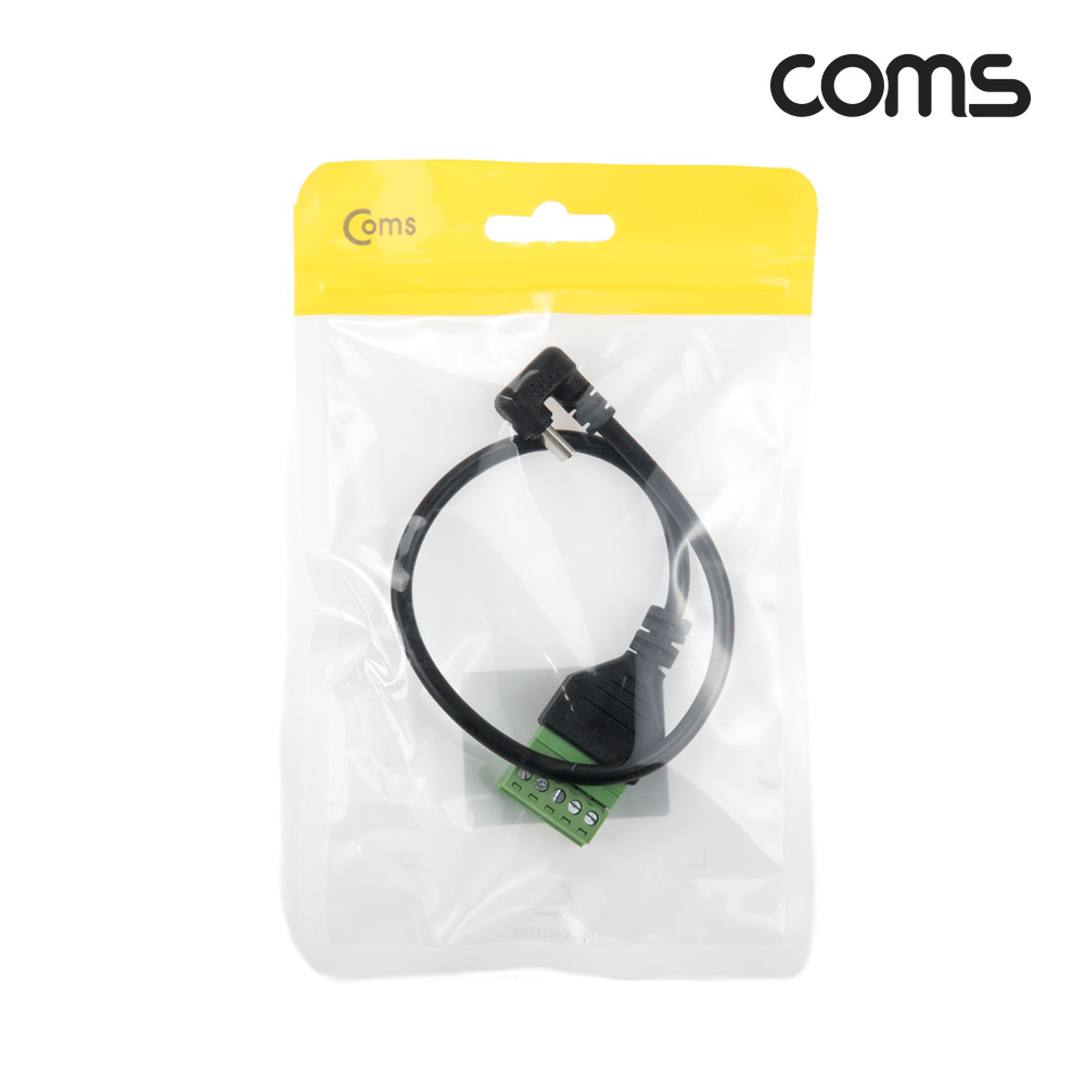 Coms 터미널 변환 케이블, USB Type C Male to 5pin 터미널 블록, 30cm, 180도 꺾임