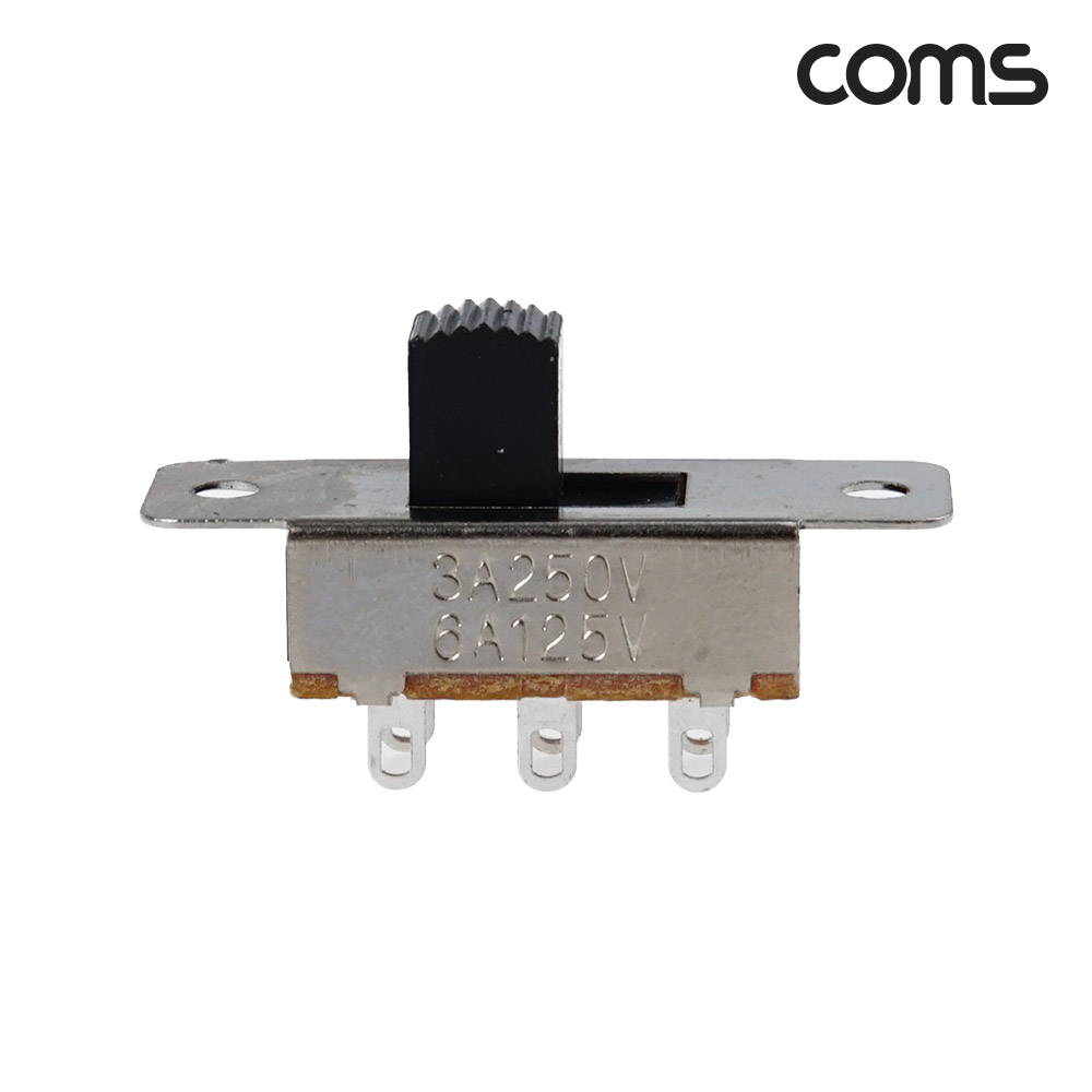 Coms DIY용 제작용 DPDT 슬라이드 전원 스위치 PCB 패널 마운트 On Off AC 250V 3A AC 125V 6A