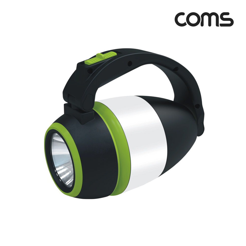 Coms 3 IN 1 멀티 캠핑랜턴, 다기능 다용도 LED 램프 조명 스탠드 거치대 후레쉬 손전등 야간