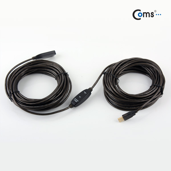 Coms USB 2.0 리피터/연장케이블, 20M, 골드 커넥터