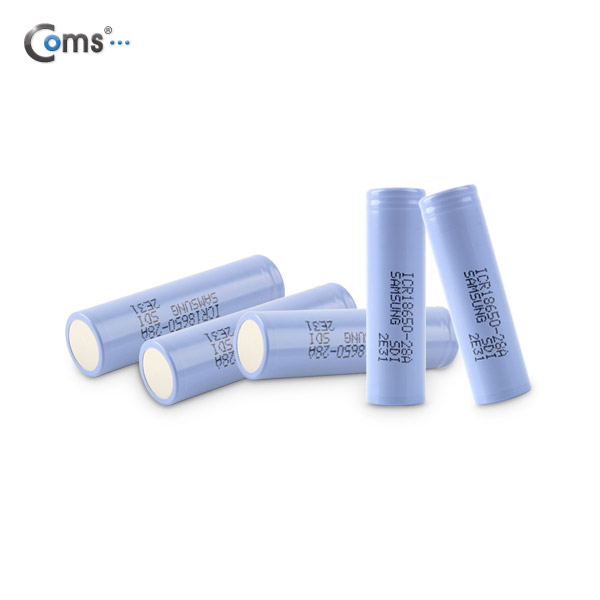 Coms 건전지 18650 3.7v 2800mAh 리튬이온 충전지(삼성 SDI)/1ea